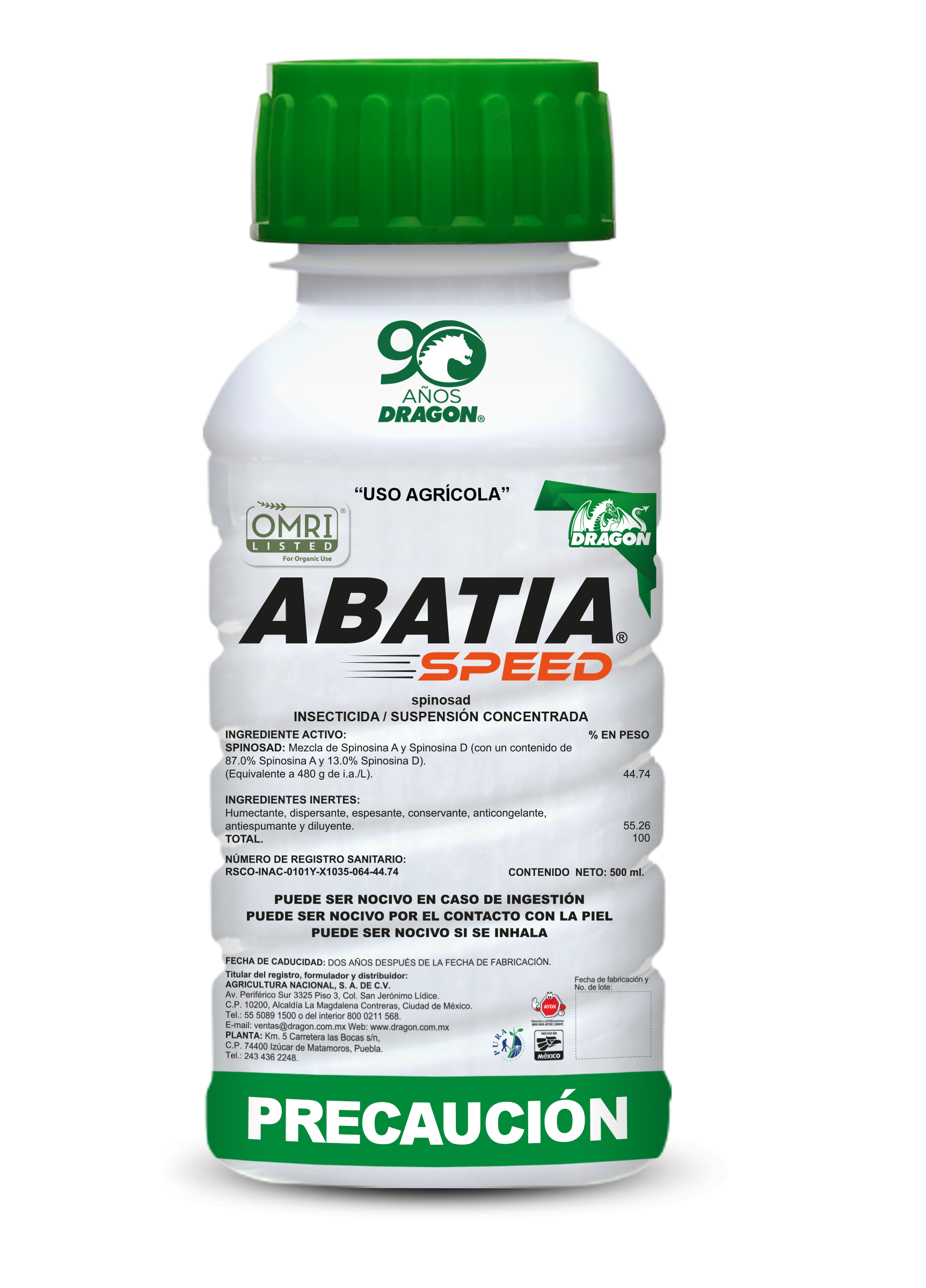 ABATIA SPEED 500ML banda verde 2026